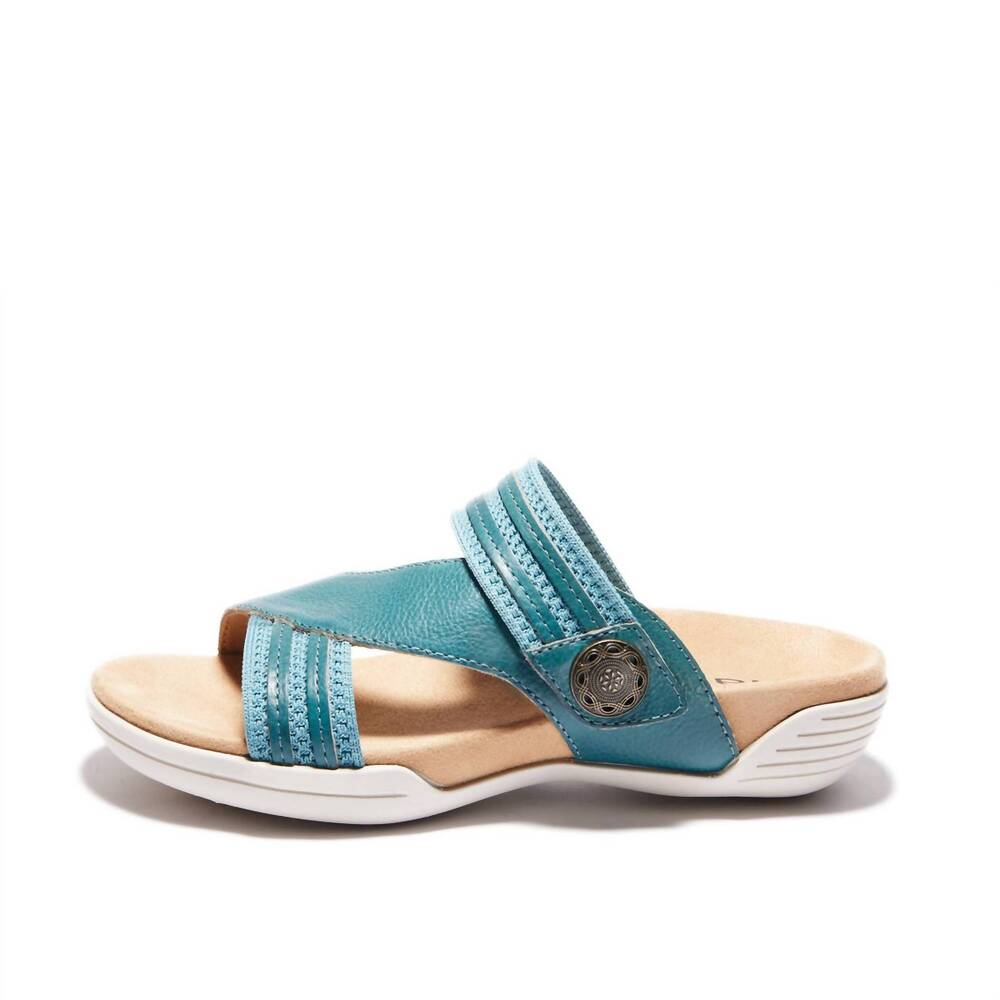 NEW HALSA FOOTWEAR women's desiree sandals in blue